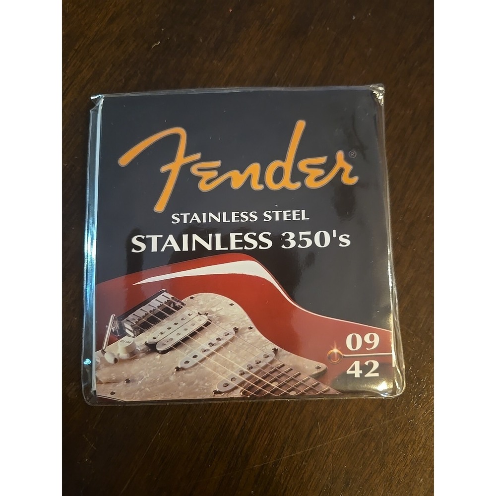 Fender Guitar Strings 350L Stainless 350's Stainless Steel‎ 09-42